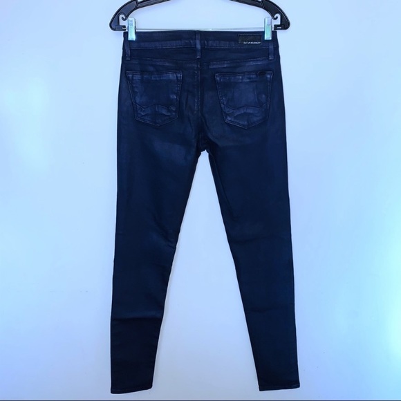 EUC Cult of Individuality Moto Mid Rise Coated Jeans - Picture 8 of 9